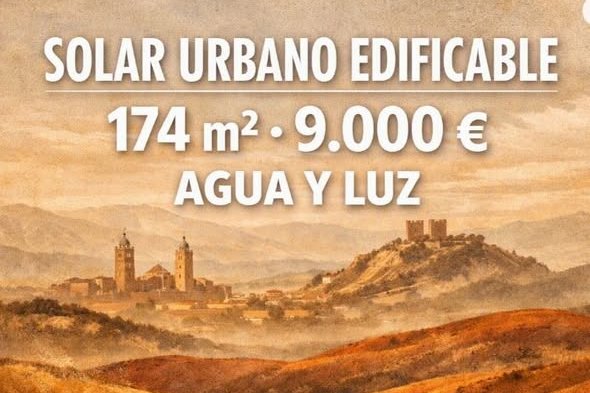 Solar urbano edificable de 174 m² en la provincia de Teruel